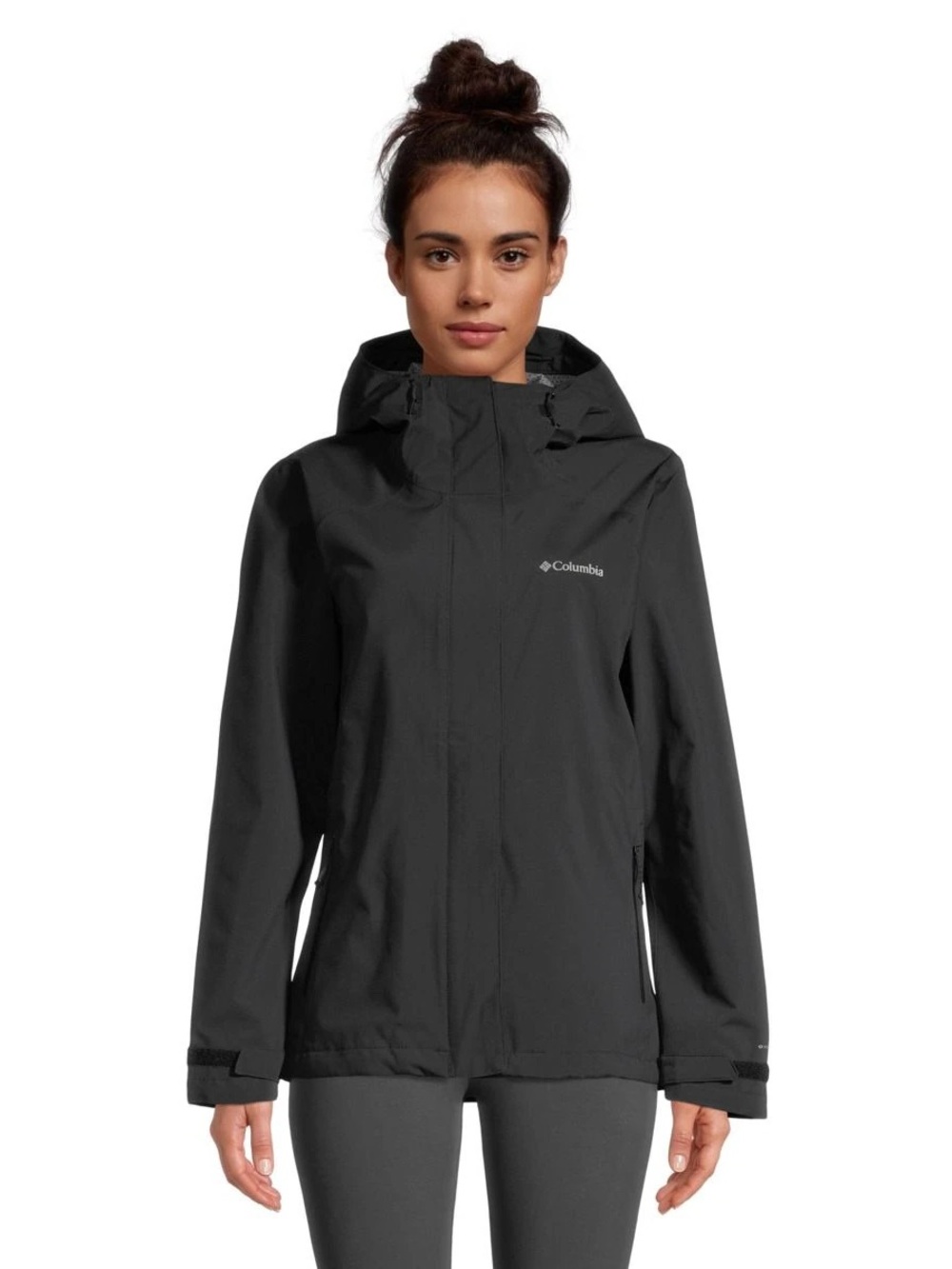 Columbia size M 2 in 1 winter Women's Black Waterproof Hooded Jacket